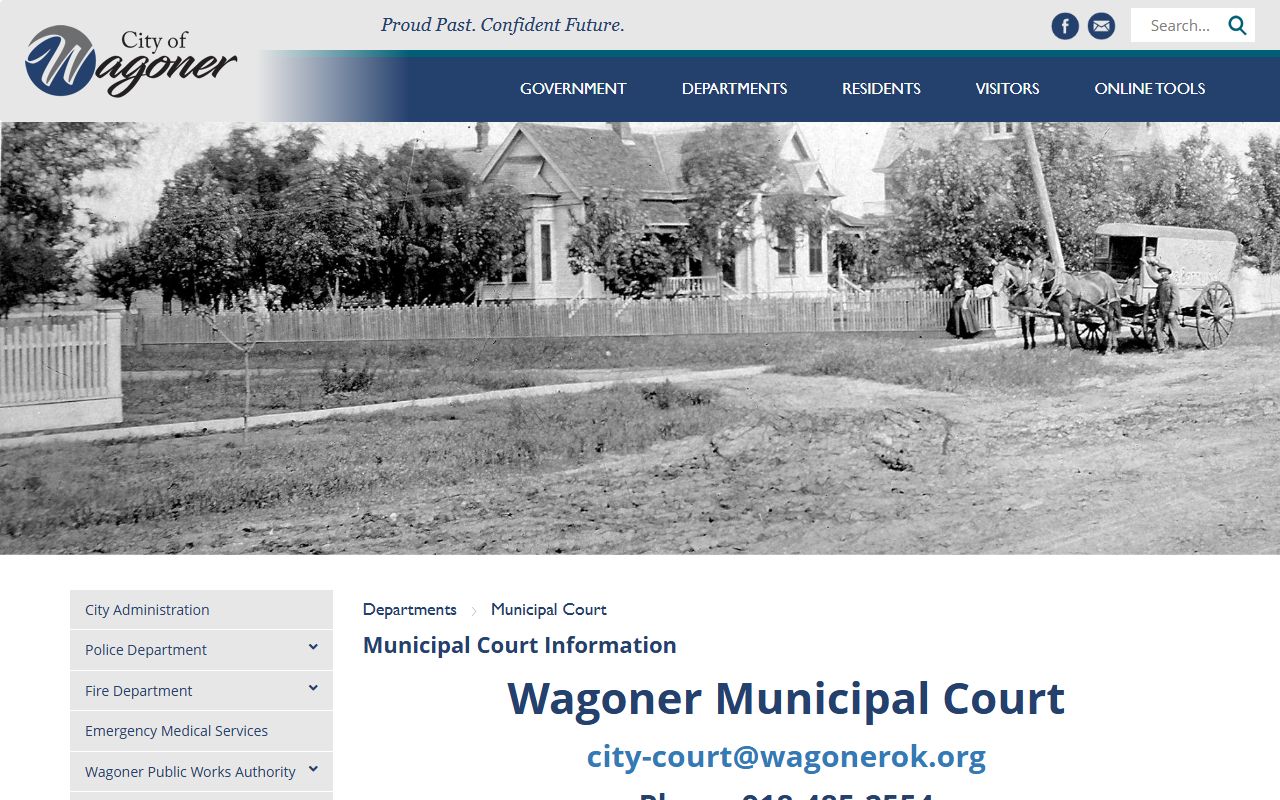 City of Wagoner Municipal Court traffic and appearance rules for Wagoner County